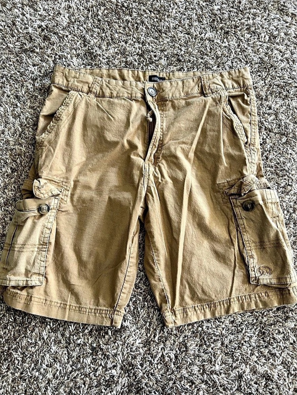 Buffalo David Bitton Cargo Shorts Brown Waist 32